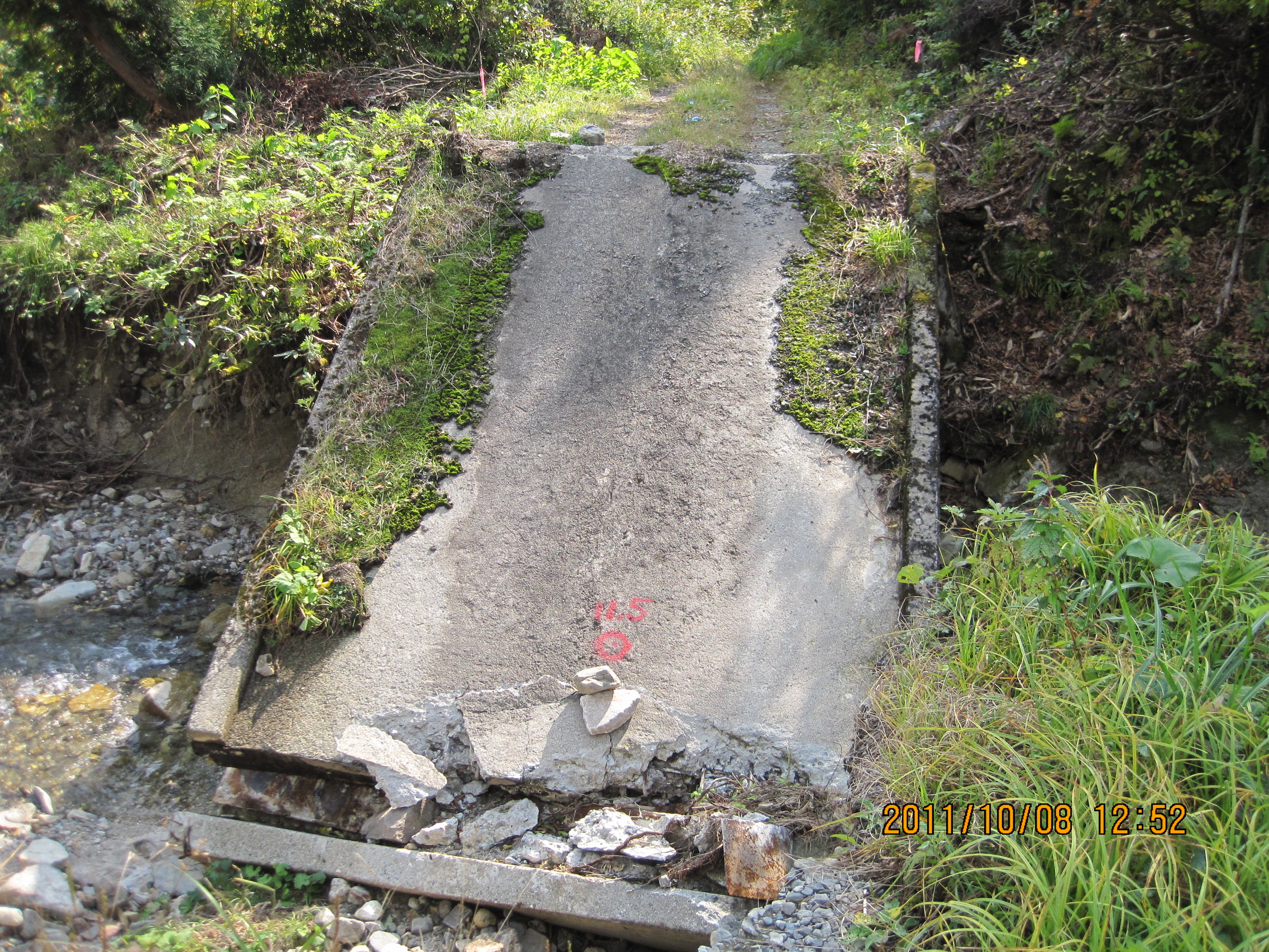 壊れた橋